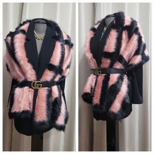 Faux Fur Scarf Size